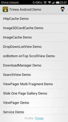 Emulate Android APK trinea android demo Emulate Android APK trinea android demo
