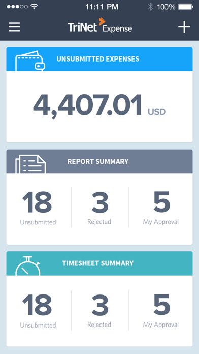 Emulate iPhone app TriNet Expense using MyAndroid