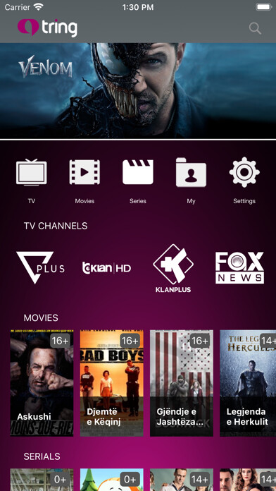Emulate iPhone app Tring TV using MyAndroid