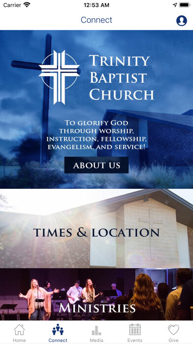 Emulate iPhone app Trinity Baptist Katy using MyAndroid Emulate iPhone app Trinity Baptist Katy using MyAndroid