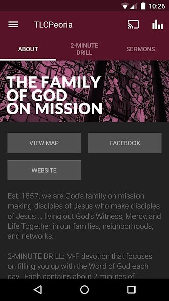 Emulate iPhone app Trinity Peoria using MyAndroid Emulate iPhone app Trinity Peoria using MyAndroid