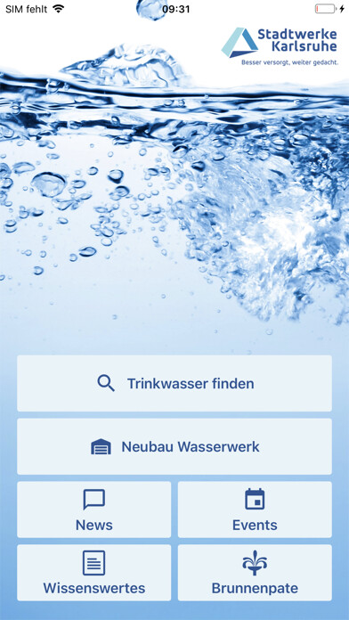 Emulate iPhone app Trinkwasser Karlsruhe using MyAndroid Emulate iPhone app Trinkwasser Karlsruhe using MyAndroid