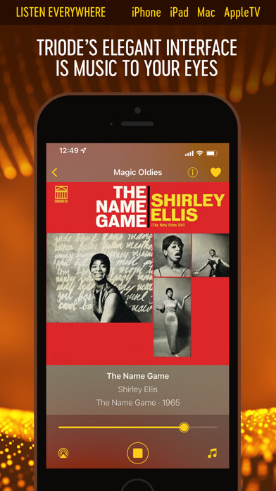 Emulate iPhone app Triode - Internet Radio using MyAndroid