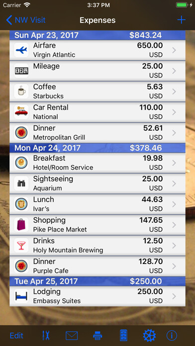 Emulate iPhone app Trip Boss Expense manager using MyAndroid Emulate iPhone app Trip Boss Expense manager using MyAndroid