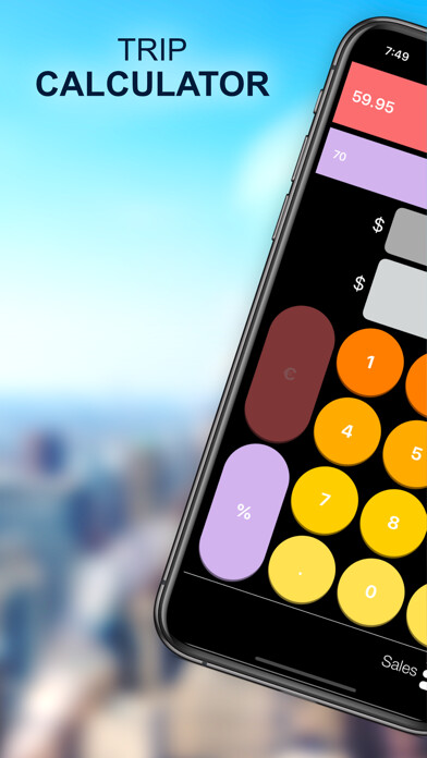 Emulate iPhone app Trip Calculator - easy journey using MyAndroid