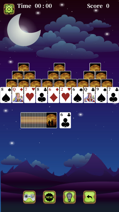 Emulate iPhone app TriPeaks Classic using MyAndroid