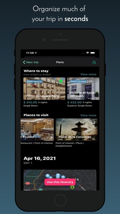 Emulate iPhone app Tripify - Travel organizer using MyAndroid Emulate iPhone app Tripify - Travel organizer using MyAndroid
