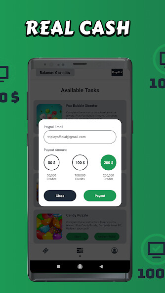 Run android online APK Triple Cash Maker from MyAndroid or emulate Triple Cash Maker using MyAndroid