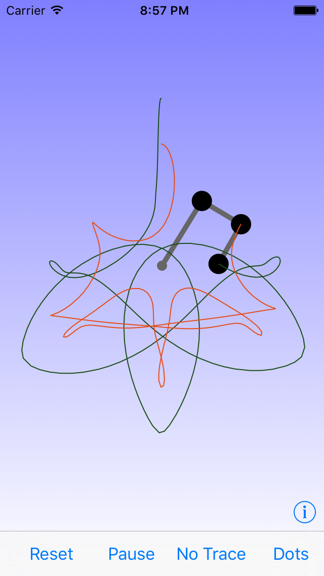 Emulate iPhone app Triple Pendulum using MyAndroid Emulate iPhone app Triple Pendulum using MyAndroid