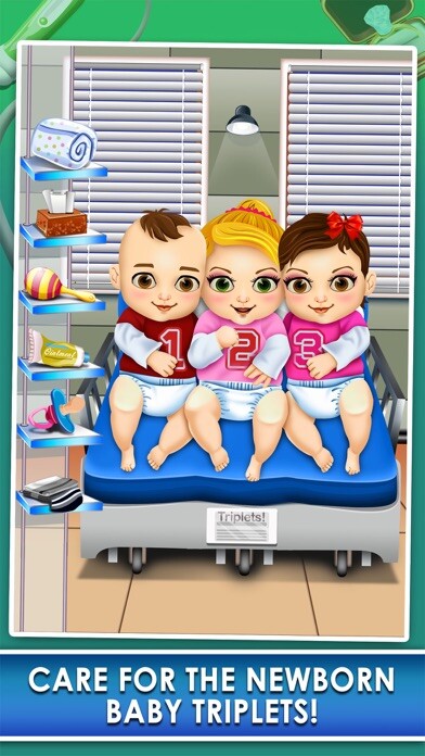 Emulate iPhone app Triplet Baby Doctor Salon Spa using MyAndroid