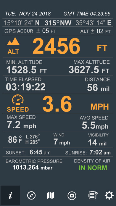 Emulate iPhone app Trip Pages (Compass,Altimeter) using MyAndroid Emulate iPhone app Trip Pages (Compass,Altimeter) using MyAndroid