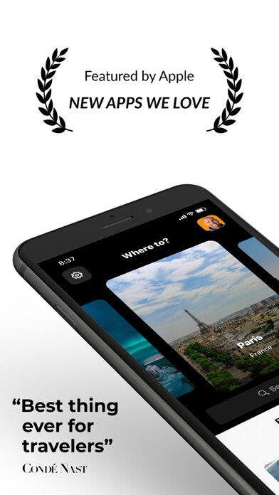 Emulate iPhone app Trip Scout - My Travel Planner using MyAndroid