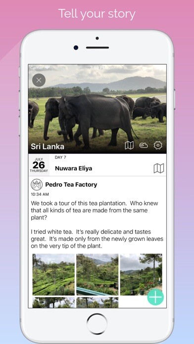 Emulate iPhone app Trips - Travel Journal using MyAndroid