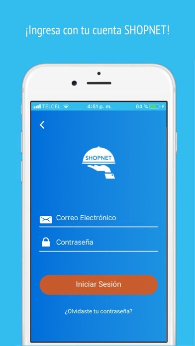 Emulate iPhone app TRIPULACION SHOPNET using MyAndroid