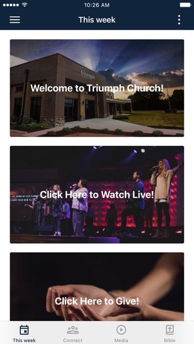 Emulate iPhone app Triumph Church of Vicksburg using MyAndroid Emulate iPhone app Triumph Church of Vicksburg using MyAndroid