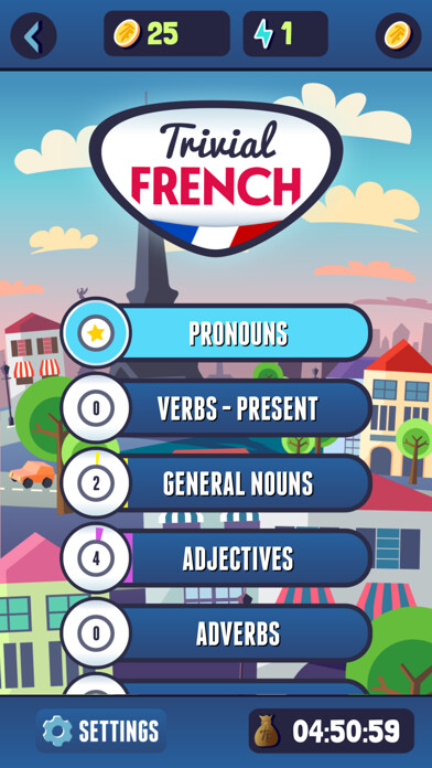 Emulate iPhone app Trivial French using MyAndroid Emulate iPhone app Trivial French using MyAndroid