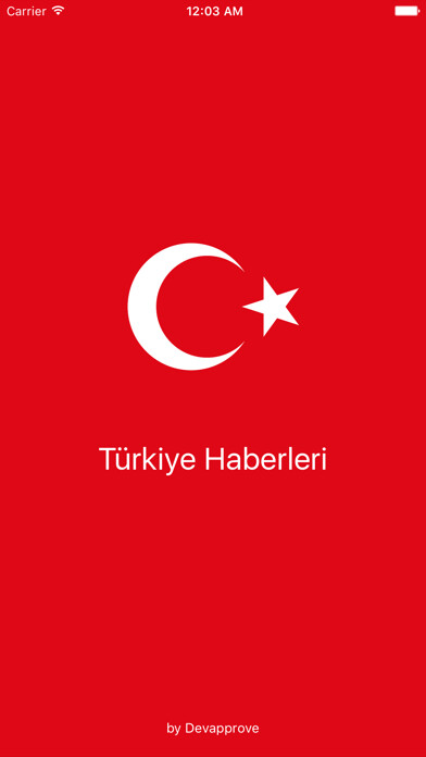 Emulate iPhone app Türkiye Haberleri - News using MyAndroid