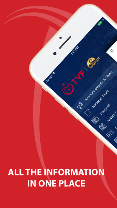 Emulate iPhone app Türkiye Voleybol Federasyonu using MyAndroid