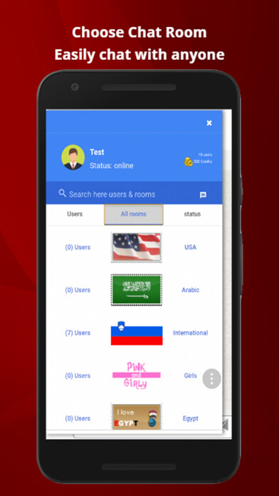 Emulate iPhone app Türk kızlarıyla sohbet Turkey using MyAndroid