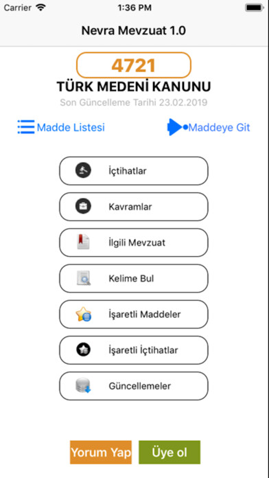 Emulate iPhone app Türk Medeni K. using MyAndroid Emulate iPhone app Türk Medeni K. using MyAndroid