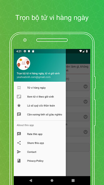Run android online APK Trọn bộ tử vi hàng ngày from MyAndroid or emulate Trọn bộ tử vi hàng ngày using MyAndroid