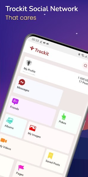 Run android online APK Trockit Social Network from MyAndroid or emulate Trockit Social Network using MyAndroid