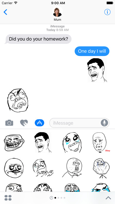 Emulate iPhone app Troll Stickers Pack using MyAndroid Emulate iPhone app Troll Stickers Pack using MyAndroid