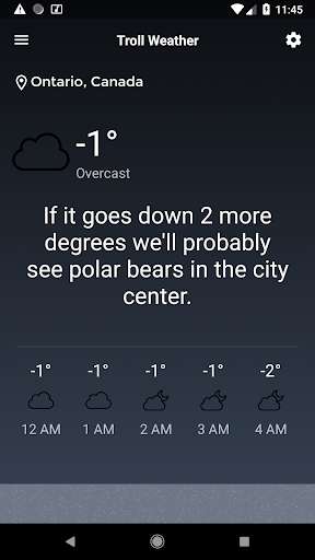 Run android online APK Troll Weather - Funny Weather forecast from MyAndroid or emulate Troll Weather - Funny Weather forecast using MyAndroid