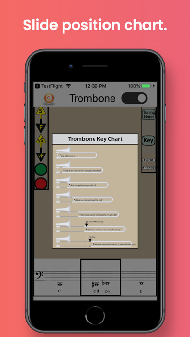 Emulate iPhone app Trombone Fingering & Tuning using MyAndroid Emulate iPhone app Trombone Fingering & Tuning using MyAndroid