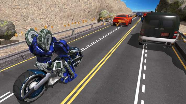 Emulate Android APK Tron Bike Robot Traffic Rider