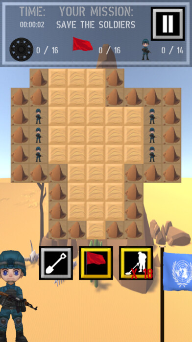 Emulate iPhone app Trooper Sam - A Minesweeper using MyAndroid Emulate iPhone app Trooper Sam - A Minesweeper using MyAndroid