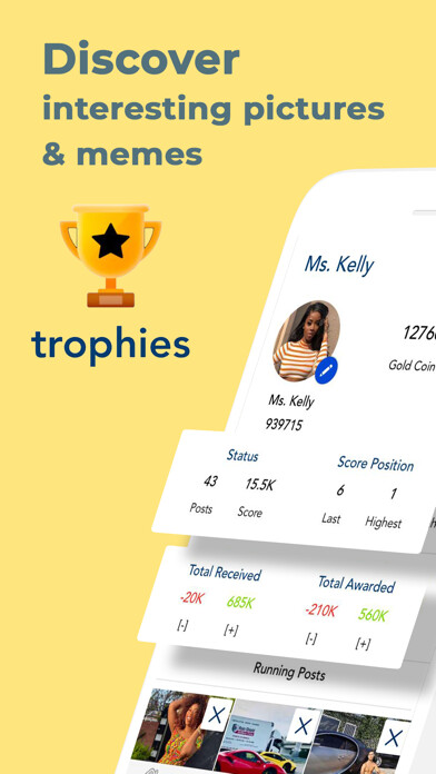 Emulate iPhone app Trophies Photo Contest using MyAndroid
