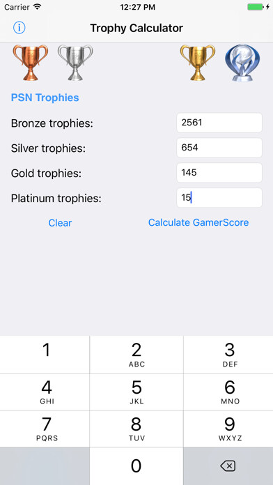Emulate iPhone app Trophy Calculator using MyAndroid Emulate iPhone app Trophy Calculator using MyAndroid