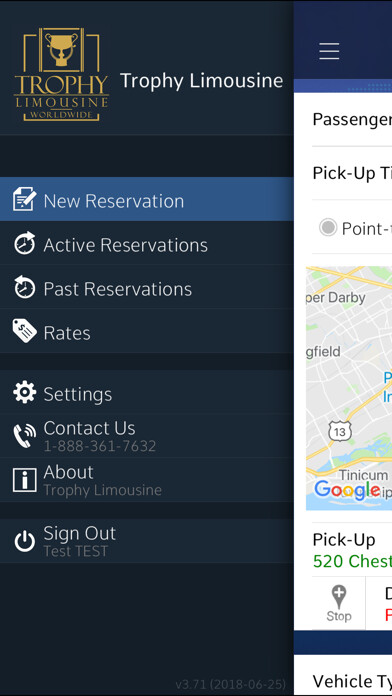 Emulate iPhone app Trophy Limousine using MyAndroid