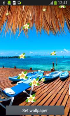 Emulate Android APK Tropical Beach Live Wallpapers