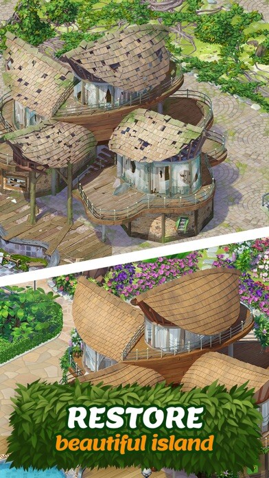 Emulate iPhone app Tropical Forest: Match 3D Game using MyAndroid