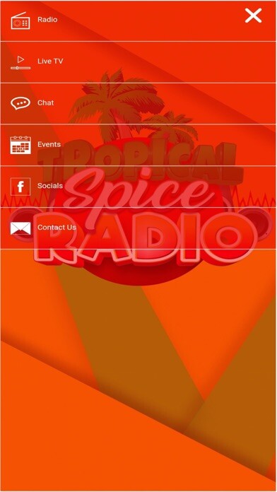 Emulate iPhone app Tropical Spice Radio using MyAndroid