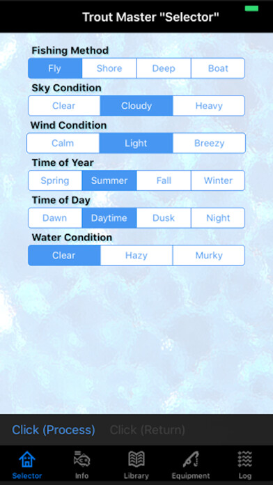Emulate iPhone app Trout Master using MyAndroid