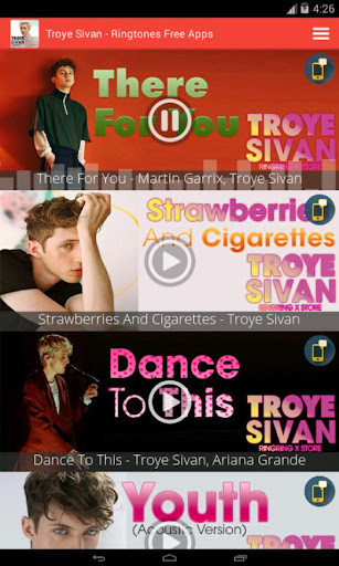 Run android online APK Troye Sivan - Ringtones Free Apps from MyAndroid or emulate Troye Sivan - Ringtones Free Apps using MyAndroid
