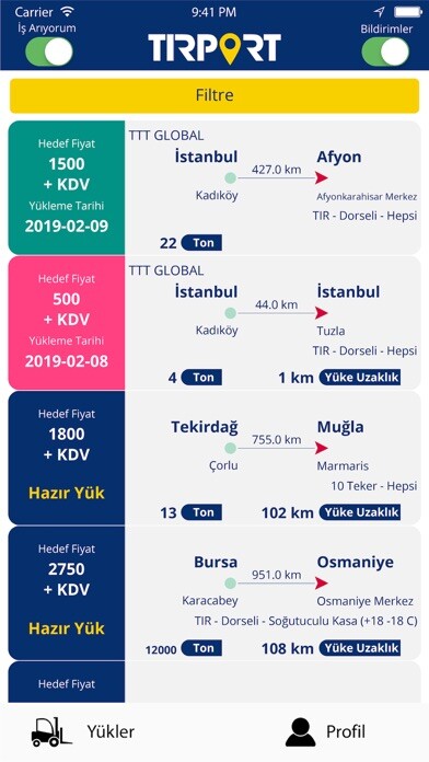 Emulate iPhone app T?rport - Yük Cepte using MyAndroid Emulate iPhone app T?rport - Yük Cepte using MyAndroid
