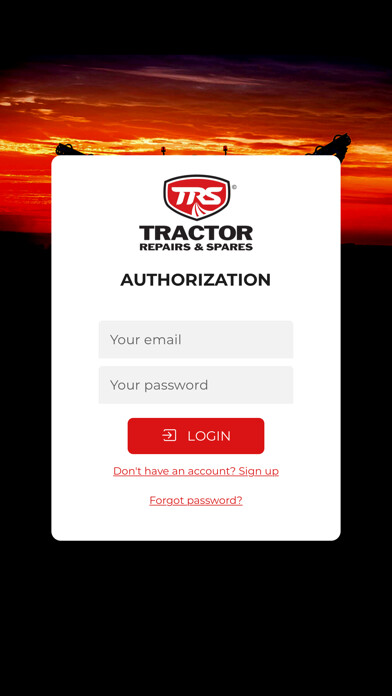 Emulate iPhone app TRS Tractors using MyAndroid