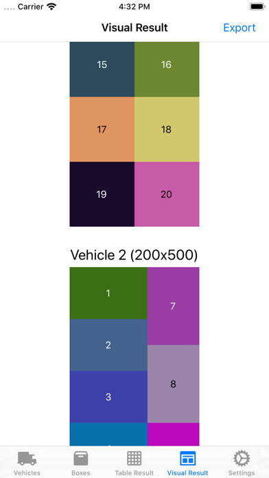 Emulate iPhone app Truck Cargo Packing using MyAndroid