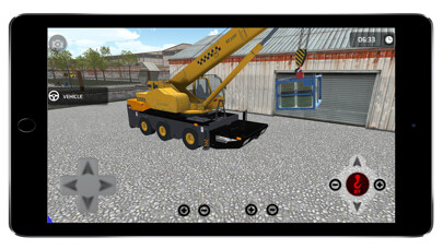 Emulate iPhone app Truck Crane Loader Simulation using MyAndroid