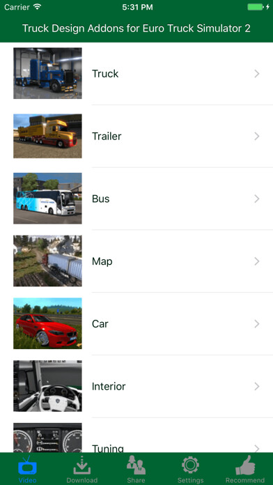 Emulate iPhone app Truck Design Addons for Euro Truck Simulator 2 using MyAndroid