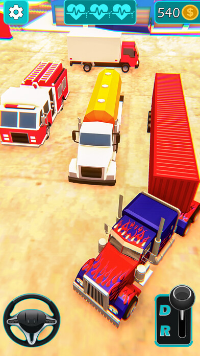 Emulate iPhone app Truck Driving 3D: Parking Game using MyAndroid