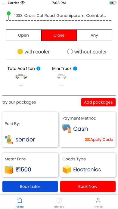 Emulate iPhone app Truck Porter using MyAndroid