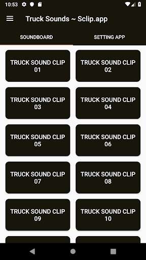 Run android online APK Truck Sound Collections ~ Sclip.app from MyAndroid or emulate Truck Sound Collections ~ Sclip.app using MyAndroid