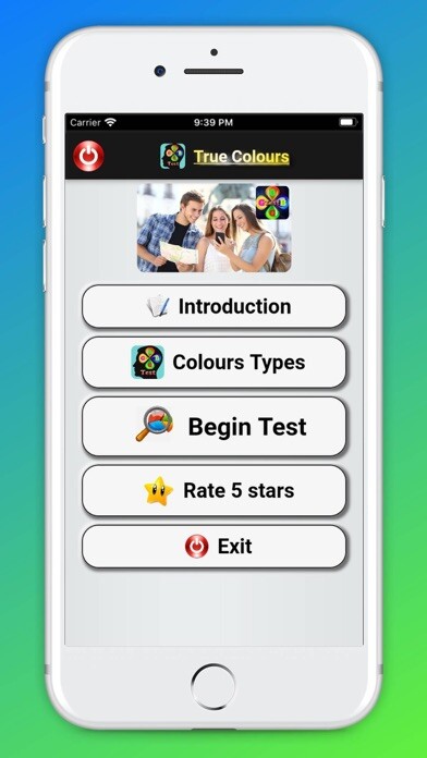 Emulate iPhone app True Colours Personality Test using MyAndroid Emulate iPhone app True Colours Personality Test using MyAndroid
