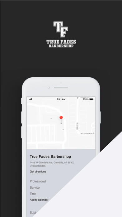 Emulate iPhone app True Fades Barbershop using MyAndroid Emulate iPhone app True Fades Barbershop using MyAndroid