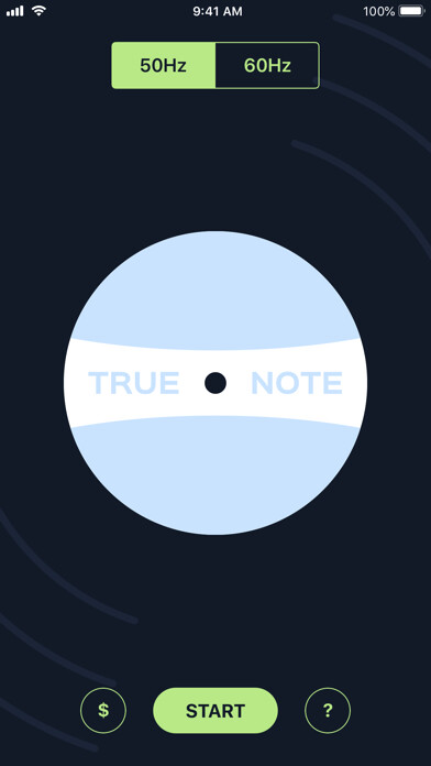 Emulate iPhone app True Note - Record Player Test using MyAndroid